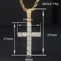 CAOSHI Colliers tendance en acier inoxydable avec chaînes torsadées, pendentifs croix en zircon cubique, laiton, couleur or et argent, pour femmes et hommes