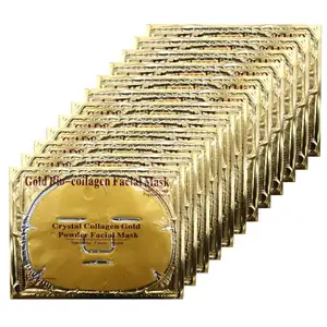 2023 wholesale hydrogel hydrating repair overnight 24k gold bio collagen facial sheet cleansing mask patch supplier