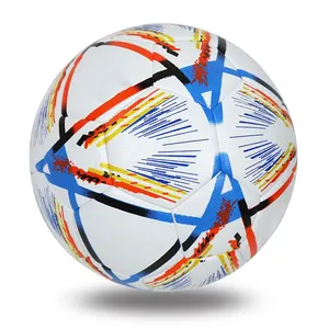 Melors bola futsal kulit pvc ukuran normal, bola sepak bola futsal laminasi termal bertali untuk sepak bola