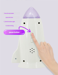 Maytime 60 Minute Rainbow Disk Temporizador visual Alarma silenciosa moderna Estuche protector Herramienta de gestión del tiempo para niños Adultos Cocina - Product Image 3