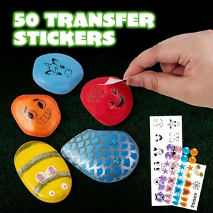 Samtoy 2025 nouveau jouet éducatif lueur dans le noir <span class=keywords><strong>Kit</strong></span> de <span class=keywords><strong>peinture</strong></span> de roche fournitures d'artisanat ensemble de bricolage <span class=keywords><strong>Kit</strong></span> d'arts et d'artisanat pour les enfants - Product Image 3