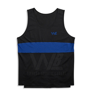 Tốt Nhất Bán Người Đàn Ông Của Nhanh Chóng Khô Tank Top Chất Lượng Cao Hoạt Động Đào Tạo Giản Dị Mặc Sọc Stringers Dệt Kim Dệt Rửa Kỹ Thuật - Product Image 1