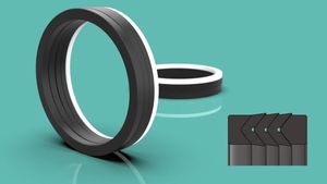 Les fabricants fournissent une tige de piston de joint d'huile en caoutchouc de type V résistant à l'usure avec une bague d'étanchéité combinée en tissu - Product Image 5