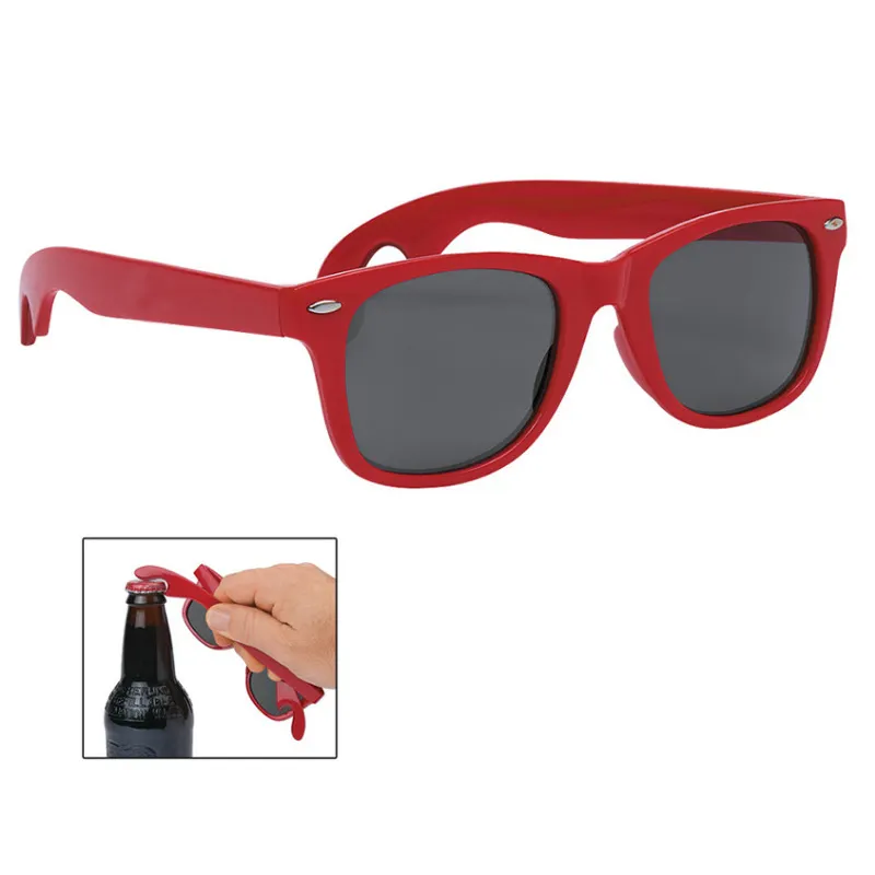 Venda quente Preço barato Logotipo personalizado Abridor de garrafas Óculos de sol Shades Óculos De Sol Com Abridor De Garrafas