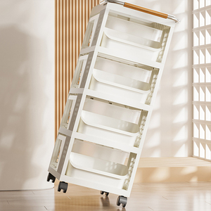 סיטונאי יצרן סיטונאי בית עגלת אחסון שקוף בית מתגלגל אחסון אחסון פלסטיק ארון אחסון - Product Image 3