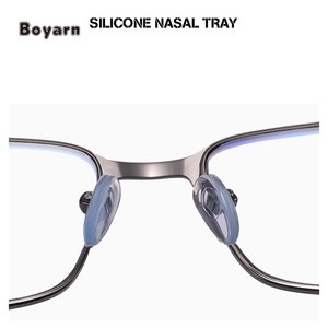 Boyarn Thiết kế kính mắt người đàn ông vuông màu xanh chặn ánh sáng kính kính nhỏ Khung máy tính Kính mắt người đàn ông - Product Image 4