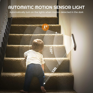 Sensor de movimiento recargable por USB, iluminación <span class=keywords><strong>Led</strong></span> montada en la pared debajo del gabinete, <span class=keywords><strong>luces</strong></span> de armario inalámbricas para muebles, escaleras de cocina - Product Image 6