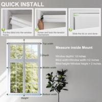 Stores alvéolaires sans perçage JSL 25MM sans fil en tissu non tissé pour fenêtres