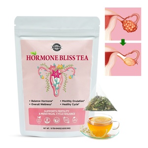 Chinaherbs usine approvisionnement santé féminine utérus chaud Hormone Bliss thé utérus thé avec gingembre menthe Ashwagandha - Product Image 3