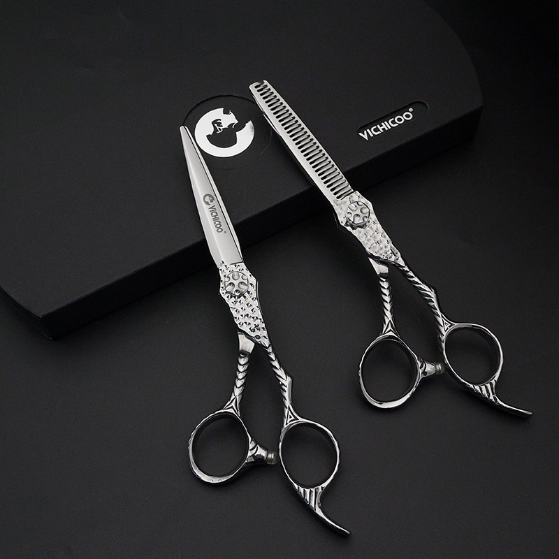 6 Inch Professional Hair Cutting Scissors, Thinning Teeth Scissors For Salon And Hoe Use, Adult Haircutting Shears, Available In Green Or Red | SHEIN EUQS