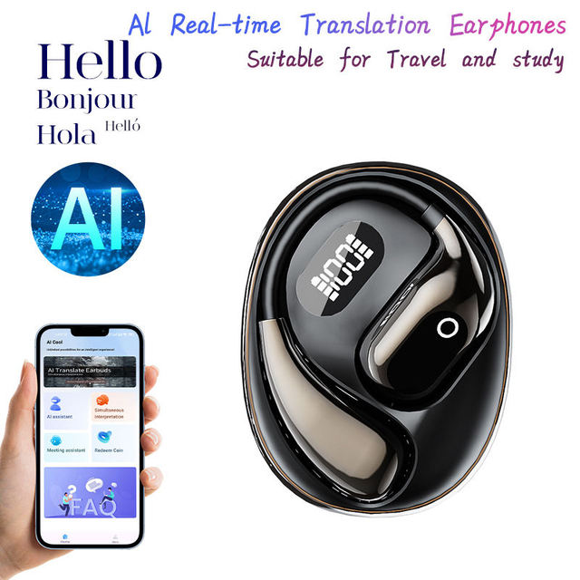 Factory Price Classy Open-Ear TWS Earbuds ANC Custom EQ Lightweight Design Digital Display IPX5 Waterproof for 5.4 156