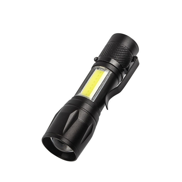 Rechargeable Mini High-Intensity LED Flashlight-Portable Outdoor & Home Use Side Light & Zoom