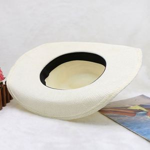 Sun Protection Sombreros Paper Beach <b>Hat</b> Wholesale Wide Brim Western Style <b>Straw</b> Cowboy <b>Hats</b> for Men Adult - Product Image 4