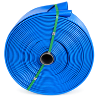 Tuyau plat en PVC de 6 pouces de qualité supérieure de l'usine LONGXI, 31 kg, garantie 1 an, pour la lutte contre les incendies et les secours d'urgence