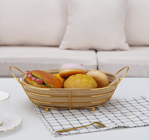 Restaurants Cafés Table Blanc <span class=keywords><strong>Tissu</strong></span> Rond En Acier Inoxydable Fil Panier De Rangement Paniers <span class=keywords><strong>À</strong></span> <span class=keywords><strong>Pain</strong></span> - Product Image 6