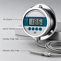 Digital Display Thermometer Gauge Waterproof Acid and Alkali Resistant Temperature Meter for Industrial Measurement