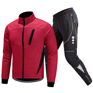 2025 <span class=keywords><strong>automne</strong></span>/hiver personnalisé à manches longues cyclisme <span class=keywords><strong>tenue</strong></span> ensemble pour hommes polaire résistant à la chaleur Anti-UV séchage rapide tempête manteau - Product Image 1