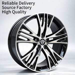 Ruedas FLowtone, Gran Venta, Lujosas, 20 Pulgadas 20x8.5 5x114.3, Negras con Acabado Mecanizado, Aleación de Aluminio Fundido para Autos - Product Image 1