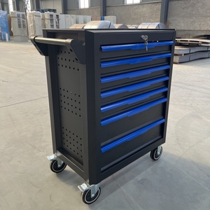 Meistverkaufter 7-Schubladen Schwerlast-Stahl Werkstatt-Garagenwerkzeugwagen Aufbewahrungswerkzeugschrank Trolley - Product Image 1