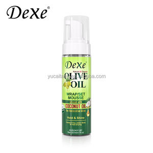Dexe Vente à Chaud Huile d'<span class=keywords><strong>Olive</strong></span> 207ML Huile de Noix de Coco Marque Privée <span class=keywords><strong>Perruque</strong></span> Bouclée Contrôle des Boucles <span class=keywords><strong>Mousse</strong></span> Enveloppe de <span class=keywords><strong>Mousse</strong></span> <span class=keywords><strong>Coiffante</strong></span> Femmes - Product Image 1