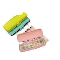 Boîte à pilules personnalisée JH Medibox en paille de blé avec logo, distributeur de médicaments 7 jours pour patients atteints d'Alzheimer, étui à médicaments promotionnel