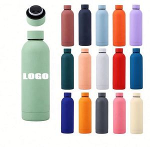 Bouteilles isothermes à double paroi avec logo personnalisé, petite ouverture, 350 ml, 500 ml, 750 ml, bouteille d'eau sportive en acier inoxydable à petite ouverture - Product Image 1