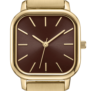 Quadrato Seiko Sport <span class=keywords><strong>orologio</strong></span> di moda al quarzo per le donne in acciaio inox catena fascia oro <span class=keywords><strong>Vintage</strong></span> colore vetro quadrante impermeabile - Product Image 4