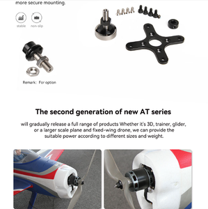 Motore Brushless T-MOTOR AT2814 11V-16V a Magneti Permanenti per Ala Fissa Verticale 3D, Aliante, KV900/KV1050/KV1200 per Drone - Product Image 4