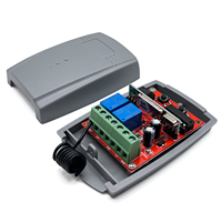 Récepteur universel d'ouvre-porte sans fil en métal à 2 canaux Récepteur fixe à code variable 433mhz avec 12V/24V