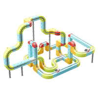 Bloques de Construcción de Plástico de Partículas Grandes Electric Harmony Magic, Juguetes Educativos Unisex de 4 a 6 Años, Pista Magnética Antigravedad Versátil