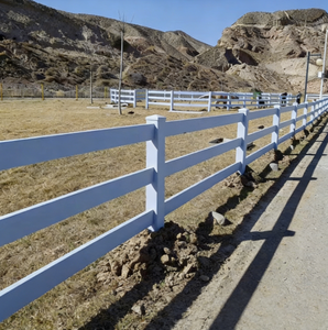 Valla de PVC de 3 Rieles para Caballos, Vinilo Blanco, 4.5 pies de Altura, Ecológica, Fácil de Montar, Gran Venta - Product Image 4