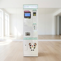 Machine d'échange automatique de jetons de haute sécurité pour parcs d'attractions intérieurs, machine de change de monnaie Superfun