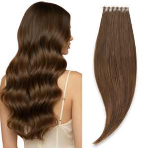 Extensions de cheveux Nano Ring en cheveux humains vierges Remy, de 12 à 40 pouces, 50g, 50 mèches par paquet, couleur foncée, couleur claire, couleur T, couleur P, couleur Balayage, haute qualité. - Product Image 1