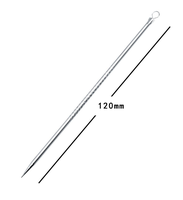 Kit d'extraction de comédons en acier inoxydable, éliminateur de points noirs, aiguille pour boutons