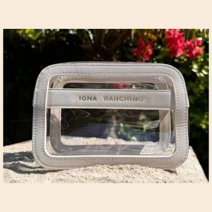 PU PVC Wholesale Cosmetic <b>Bag</b> Transparent Waterproof Makeup <b>Bags</b> Custom Storage <b>Wash</b> <b>Bag</b> With Zipper for Travel <b>Women</b> Ladies - Product Image 2
