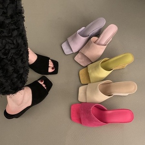 2026 New Platform Sandals Fashionable Beach Flip Flops Summer outerwear with open-<b>toe</b> high heels - Product Image 1