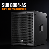 Subwoofer actif de 18 pouces Sub 8004-AS, haut-parleur de basses alimenté, subwoofers de scène professionnels pour système de sonorisation Line Array