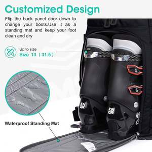 Muestra Gratuita, Bolsa Ligera para Botas de Esquí de 55L y 600D, con USB Anti-Robo, para Accesorios de Esquí, Casco de Esquí, Mochila para Snowboard, China - Product Image 4