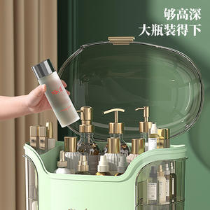 Boîte de rangement cosmétique élégante blanche avec tiroirs 3028, organiseur de maquillage, design uni, origine Yiwu - Product Image 4
