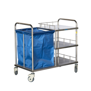 HOChey <span class=keywords><strong>รถ</strong></span>เข็น<span class=keywords><strong>พยาบาล</strong></span>สแตนเลส304ทนทานกันน้ำกระเป๋าออกซ์ฟอร์ดเครื่องมือทางการแพทย์รถเข็นพยาบาล - Product Image 3