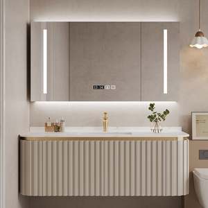 Mobile da <span class=keywords><strong>Bagno</strong></span> Moderno di Lusso 2024 con Specchio a LED Intelligente e Lavabo Integrato, Non <span class=keywords><strong>per</strong></span> Hotel, Non Usato o Economico - Product Image 3