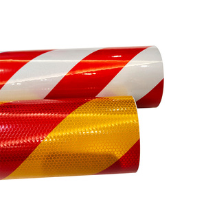 Tự dính Pet đôi-màu giao thông rào cản phản chiếu phim Vinyl tấm cho giao thông cảnh báo an toàn - Product Image 2