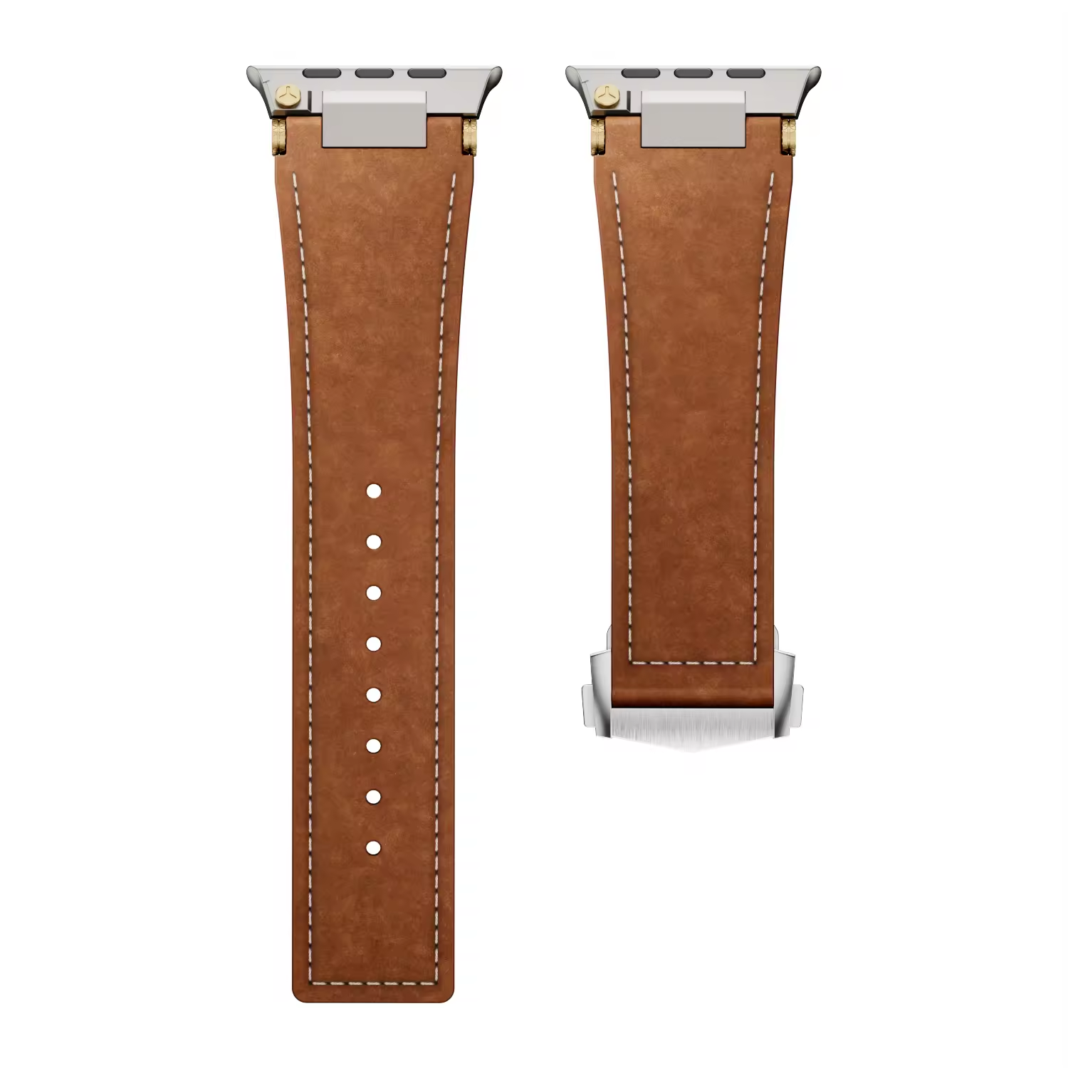 Marron clair (boucle en titane)
