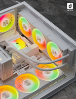 Système de refroidissement liquide pour processeur ARGB AIO 360 mm avec triple ventilateur pour PC de bureau gaming Intel AMD