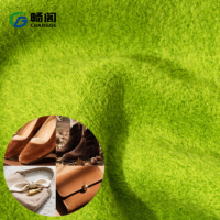 Kain Suede Kulit Rusa Merah Dua Sisi Grosir 1.5-1.6mm Bahan Suede Imitasi Microfiber untuk Sepatu, Tas, dan Kerajinan Kulit