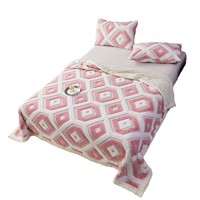 Couverture en flanelle polaire double couche à motif uni, épaisse, Tafu, pour l'hiver, maison, simplicité moderne, cadeaux, portable, 100% polyester