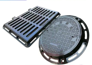 MaxIn sắt dễ uốn D400 đúc nắp hố ga tròn CE ISO9001 được chứng nhận bề mặt bitum đen cho an toàn đường bộ - Product Image 2