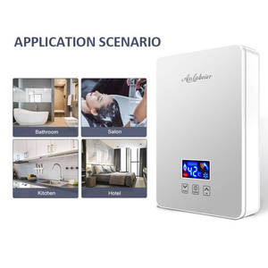 Chauffe-eau électrique instantané 6KW avec écran tactile LED pour hôtel et usage domestique, protection contre la marche à sec, économie d'énergie - Product Image 3