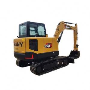 รถขุดขนาด 5 ตัน ยี่ห้อ Sany รุ่น Sy55U รถขุดตีนตะขาบขนาดเล็ก ผลิตในประเทศจีน - Product Image 1
