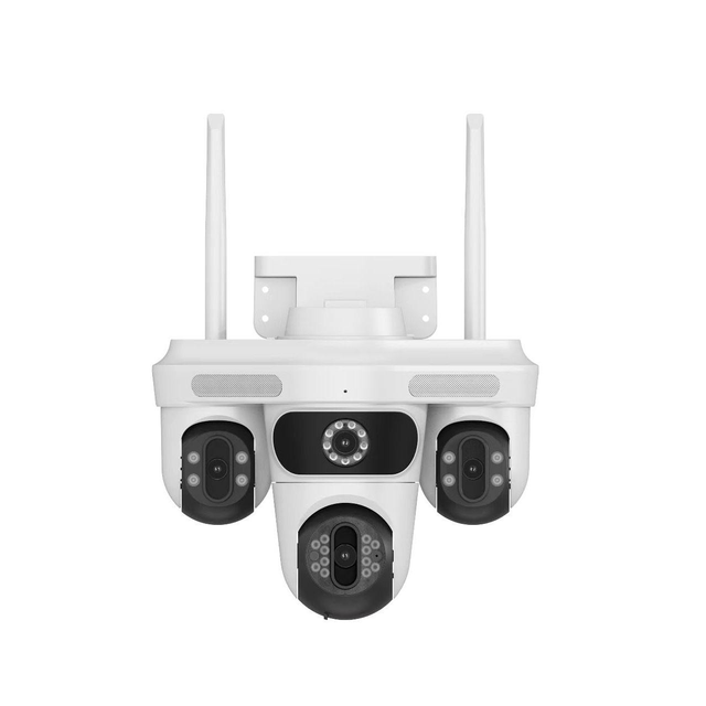 Four Lens Three Screens 3PTZ 360 Degree Surveillance 16mp Wifi Security Camera Wireless HD CCTV Triple Camera